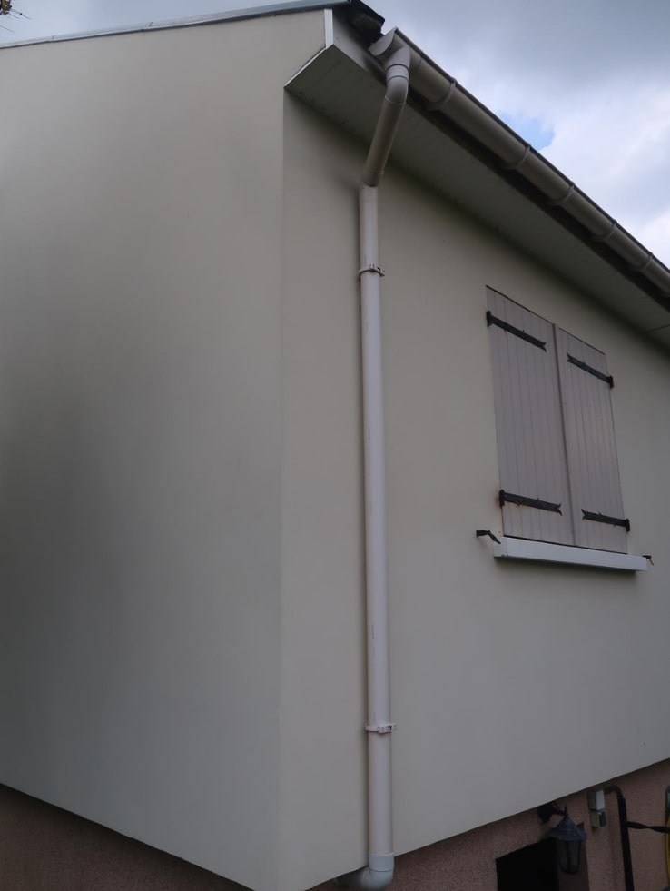 Gouttière en aluminium - Avant